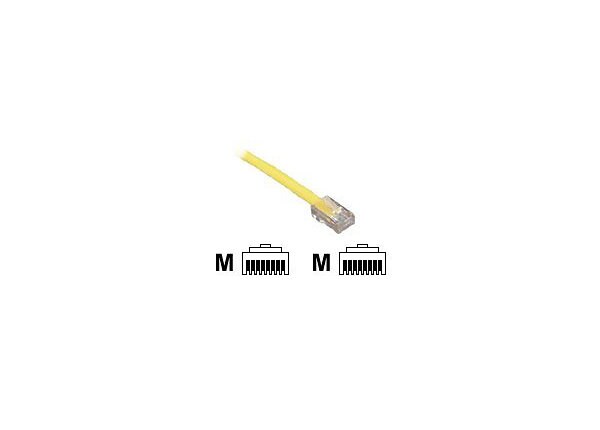 Black Box 2ft Beige Cat5 CAT5e UTP Patch Cable, 350Mhz, No Boot, 25 Pack