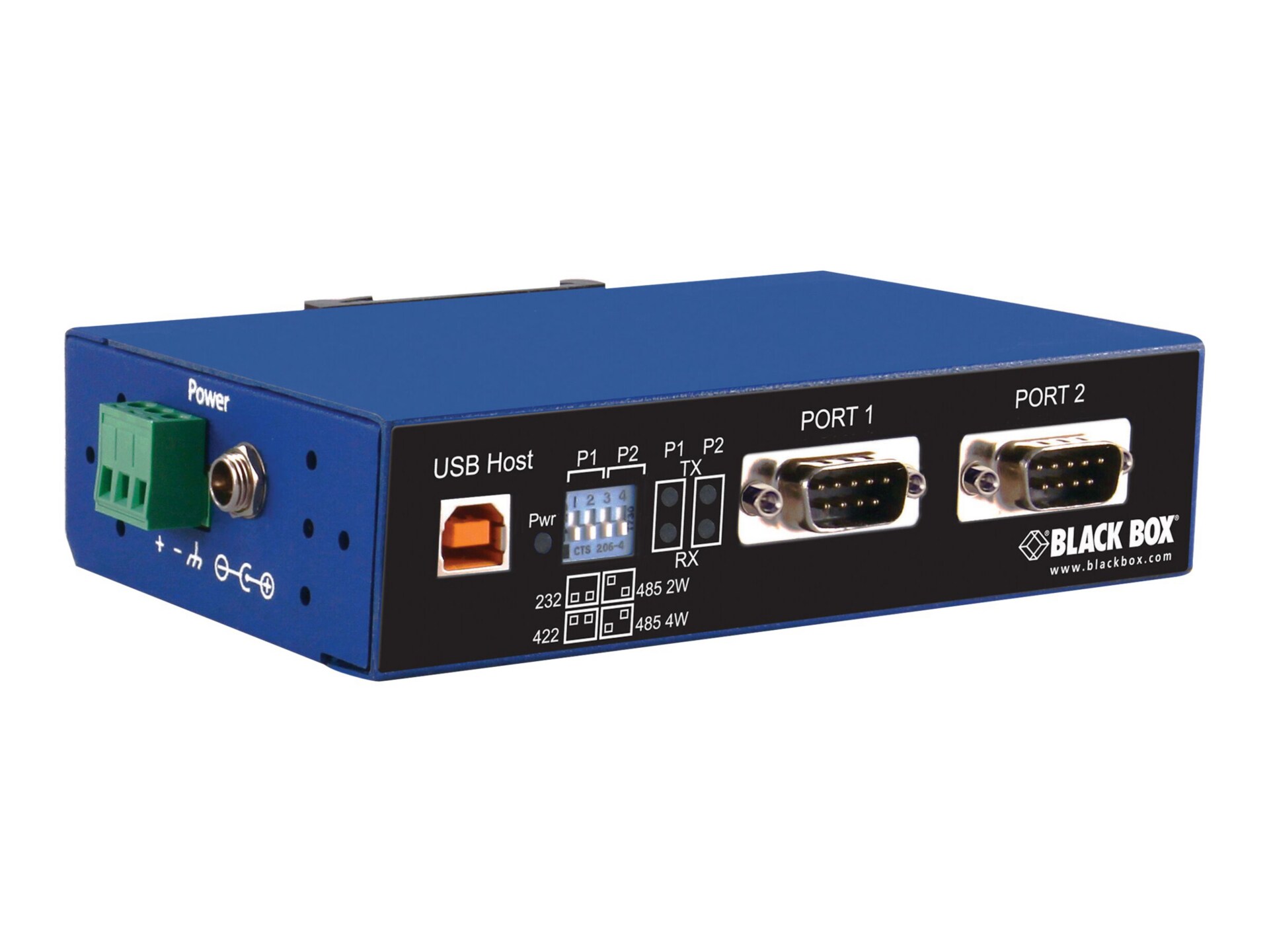Black Box Industrial Isolated Converter - serial adapter