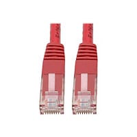 Eaton Tripp Lite Series Cat6 Gigabit Molded (UTP) Ethernet Cable (RJ45 M/M), PoE, Red, 3 ft. (0.91 m) - patch cable - 3