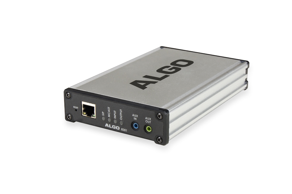 Algo 8301 IP Paging Adapter & Scheduler