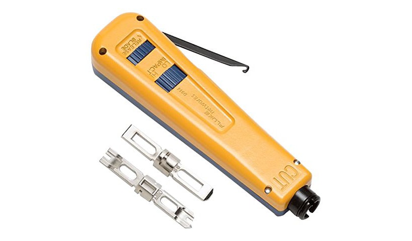 Fluke Networks D914 Automatic Impact Tool w/ EverSharp 110 &amp; EverSharp 66 Blade - punch-down tool