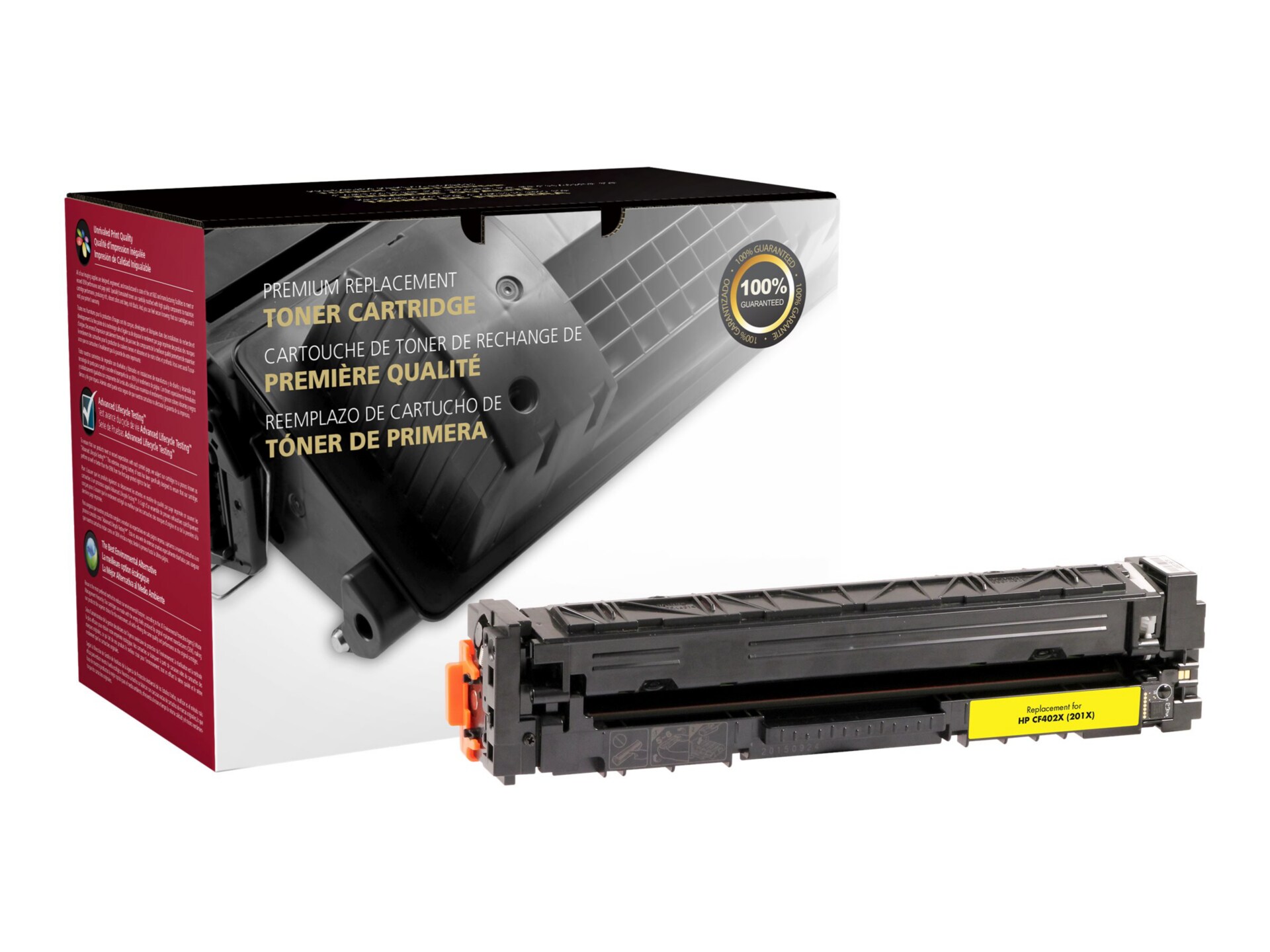Clover Reman Toner for HP CF402X, Yellow, 2,300 page yield