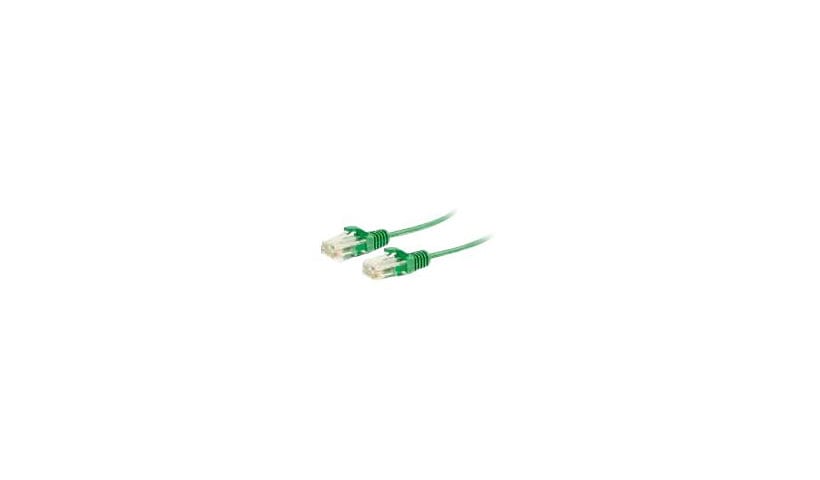C2G 7ft Cat6 Ethernet Cable - Slim - Snagless Unshielded (UTP) - Green - pa