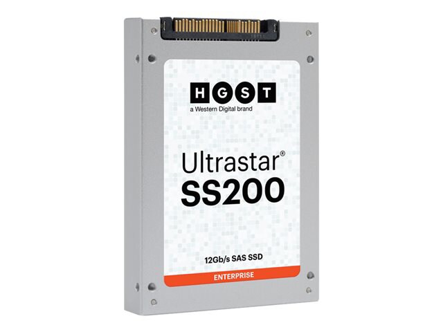 HGST Ultrastar SS200 Enterprise SDLL1HLR-076T-CCA1 - solid state drive - 7.68 TB - SAS 12Gb/s