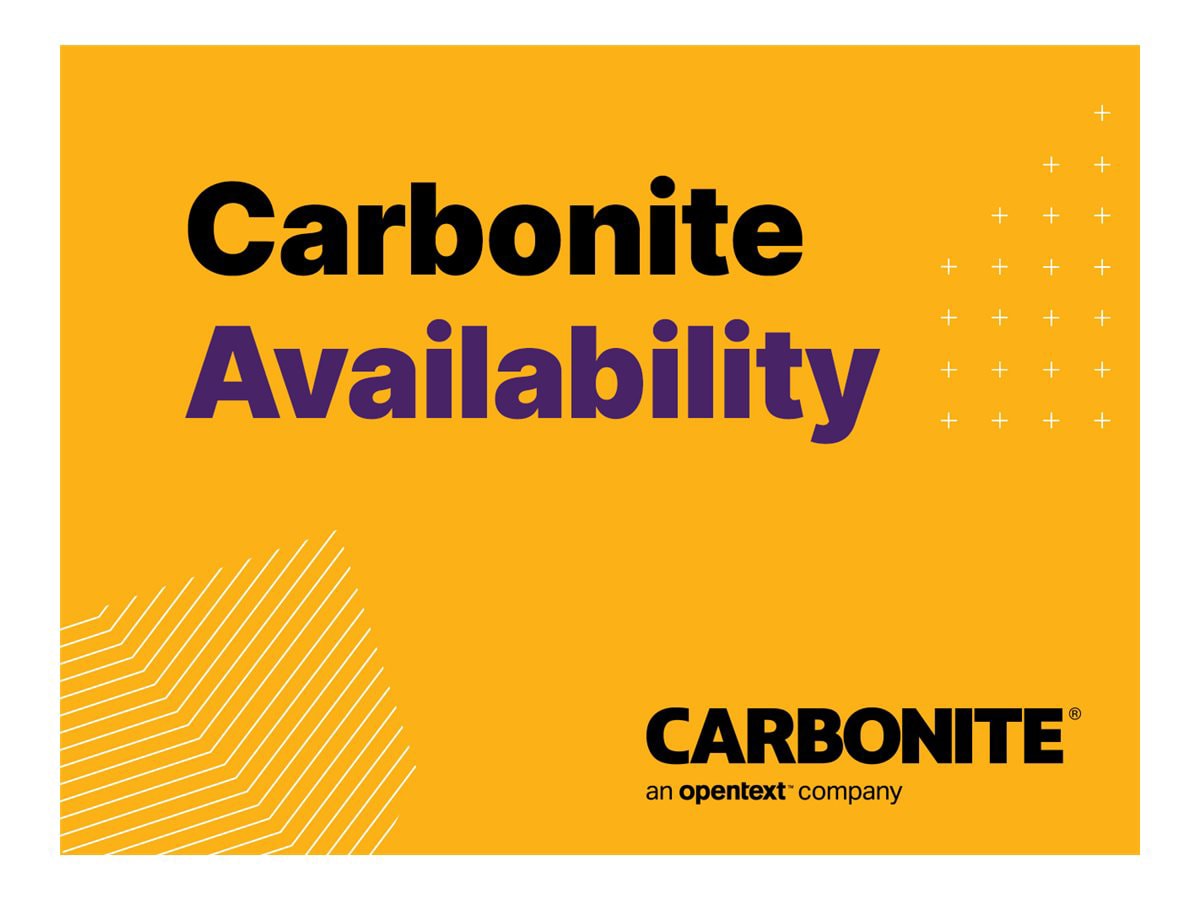 Carbonite Availability Physical Edition - license + 1 Year Maintenance & Support - 1 source server