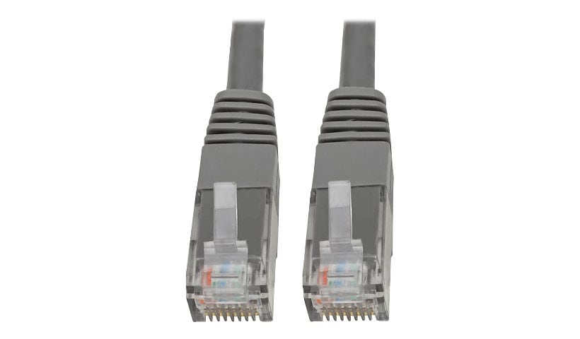 Eaton Tripp Lite Series Cat6 Gigabit Molded (UTP) Ethernet Cable (RJ45 M/M), PoE, Gray, 10 ft. (3.05 m) - patch cable -