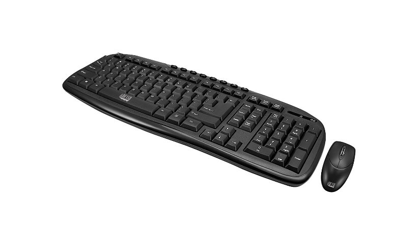 Adesso WKB-1330CB - keyboard and mouse set - QWERTY - US