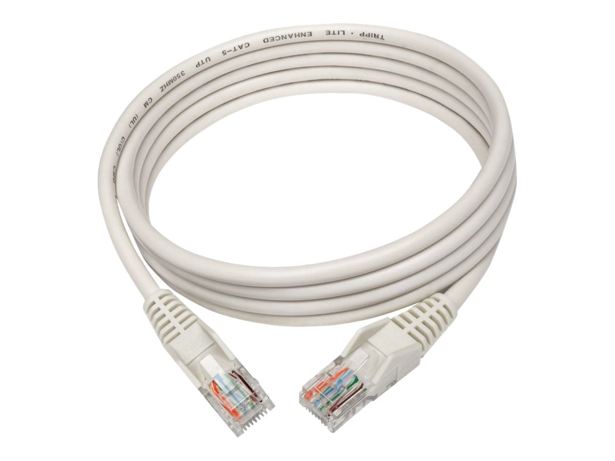 Eaton Tripp Lite Series Cat5e 350 MHz Snagless Molded (UTP) Ethernet Cable (RJ45 M/M), PoE - White, 6 ft. (1.83 m) -