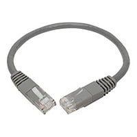 Eaton Tripp Lite Series Cat6 Gigabit Molded (UTP) Ethernet Cable (RJ45 M/M), PoE, Gray, 1 ft. (0.31 m) - patch cable - 1