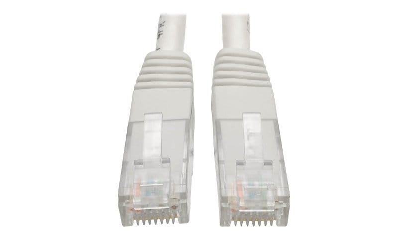 Eaton Tripp Lite Series Cat6 Gigabit Molded (UTP) Ethernet Cable (RJ45 M/M), PoE, White, 1 ft. (0.31 m) - patch cable -