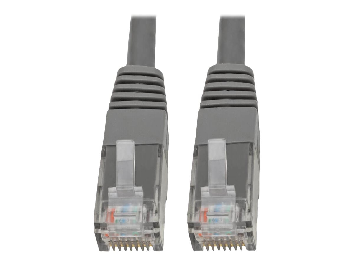 Tripp Lite Cat6 Cat5e Gigabit Molded Patch Cable RJ45 M/M 550MHz Gray 6ft