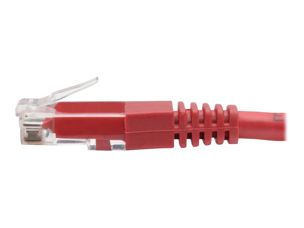 Thumbnail 3 of 5 for Eaton Tripp Lite Series Cat6 Gigabit Molded (UTP) Ethernet Cable (RJ45 M/M), PoE, Red, 6 ft. (1.83 m) - patch cable - 6