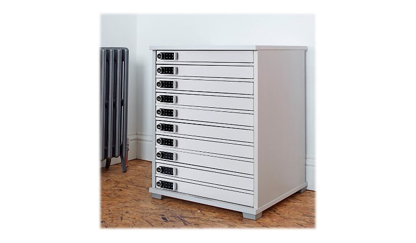 Armoire de recharge CA statique pour 10 appareils (jusqu’à 15,6 po) LapCabby Lyte – armoire