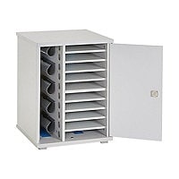LapCabby Lyte 10-Device (up to 15.6") Static AC Charging Cabinet meuble de rangement - pour 10 ordinateurs portables / tablettes - bleu