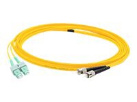 Proline 5m ASC (M) to ST (M) Yellow OS2 Duplex Fiber OFNR Patch Cable