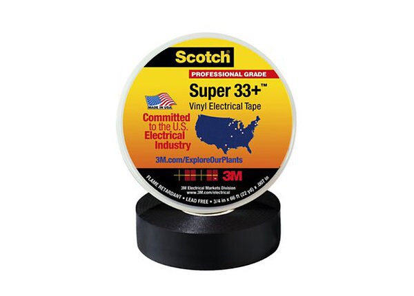 3M Scotch Super 33+ 75x20' Vinyl Electrical Tape