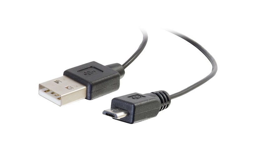 C2G 18 inch USB Charging Cable - USB A to USB Micro B - Phone Charging Cabl