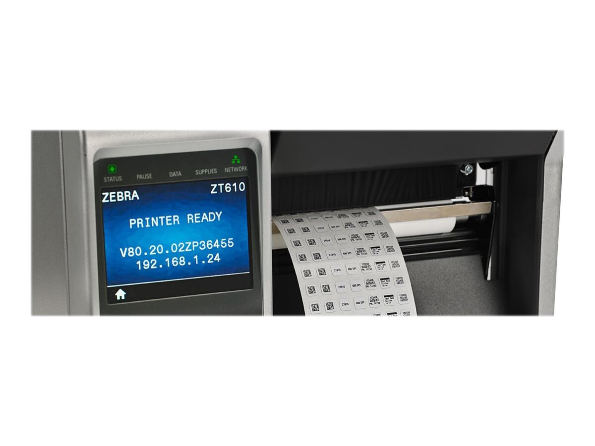 Thumbnail 4 of 4 for Zebra ZT610 - Industrial Series - label printer - B/W - direct thermal / thermal transfer - TAA Compliant