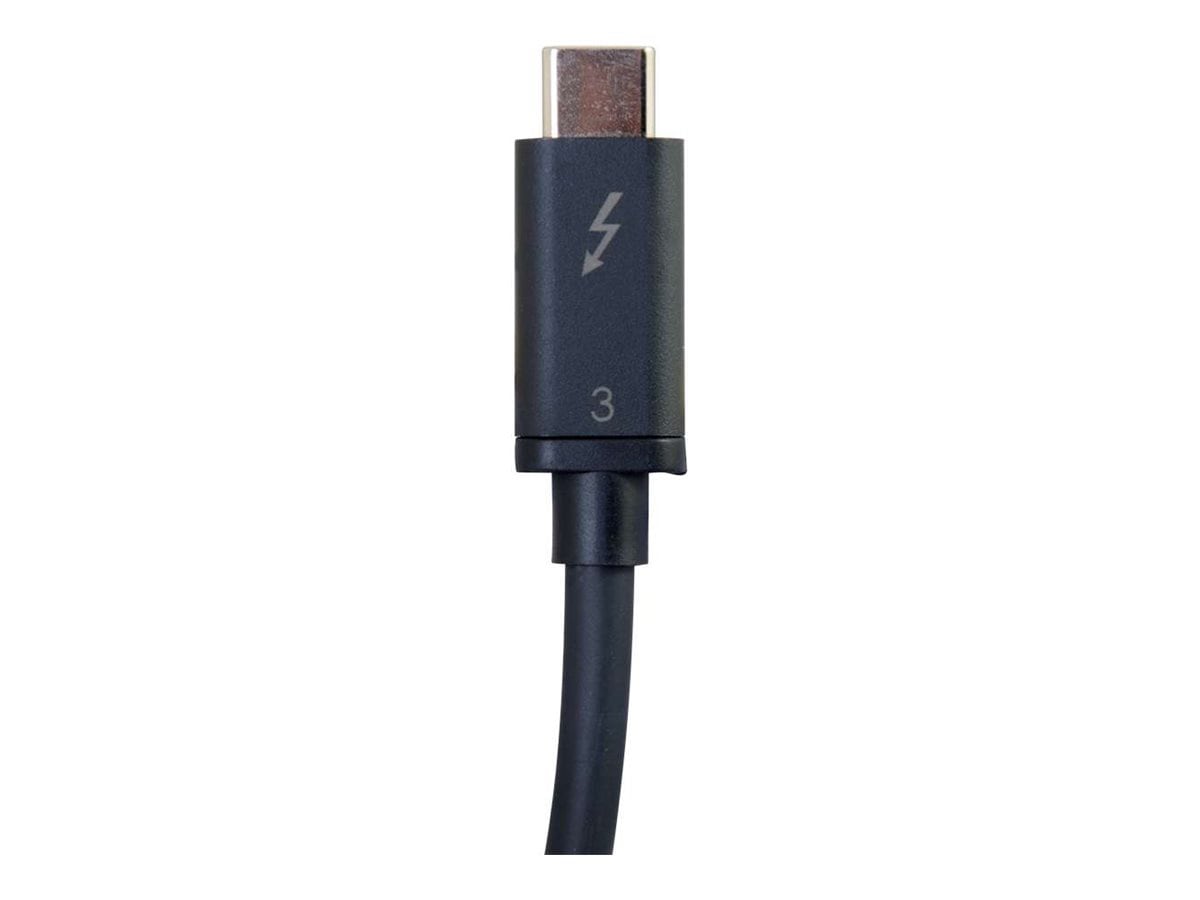 Thumbnail 2 of 3 for C2G 6ft Thunderbolt 3 Cable - USB C Thunderbolt 3 Cable - 100W Power Delivery - 20Gbps - Black - M/M