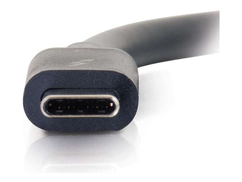 Thumbnail 3 of 3 for C2G 6ft Thunderbolt 3 Cable - USB C Thunderbolt 3 Cable - 100W Power Delivery - 20Gbps - Black - M/M
