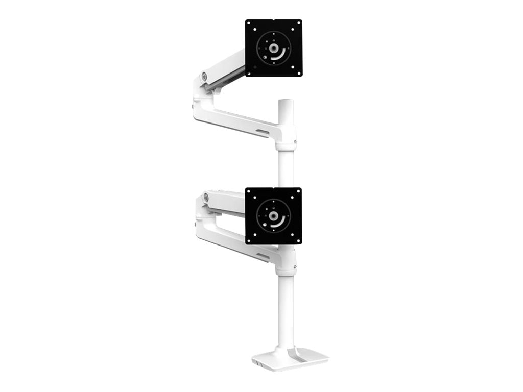 Ergotron LX mounting kit - for 2 LCD displays - white