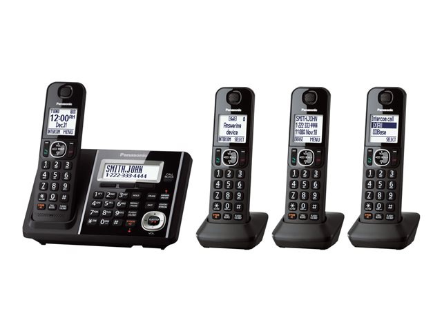 Panasonic KX-TGF344B - cordless phone - answering system with caller ID/cal