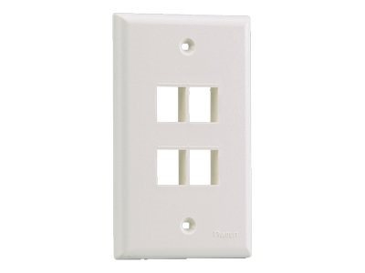 Panduit NetKey Flush Mount Screw-On Faceplates with Labeling - faceplate