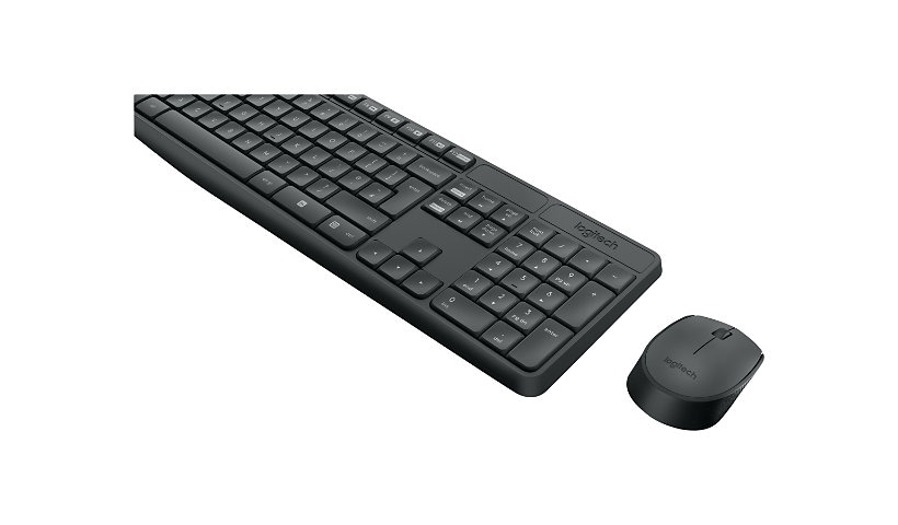 Logitech MK235 - keyboard and mouse set - French
