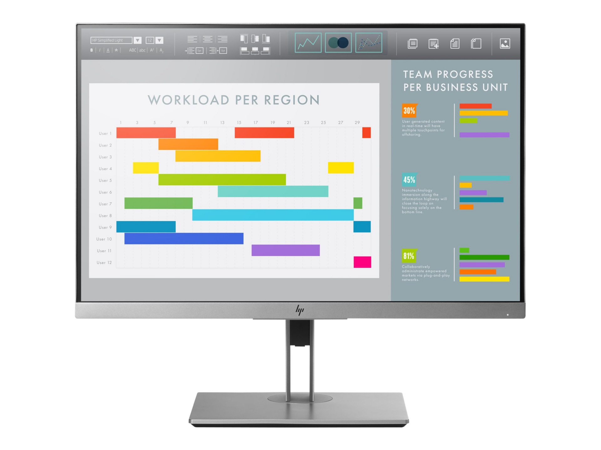 HP EliteDisplay E243i - Head Only - LED monitor - 24"
