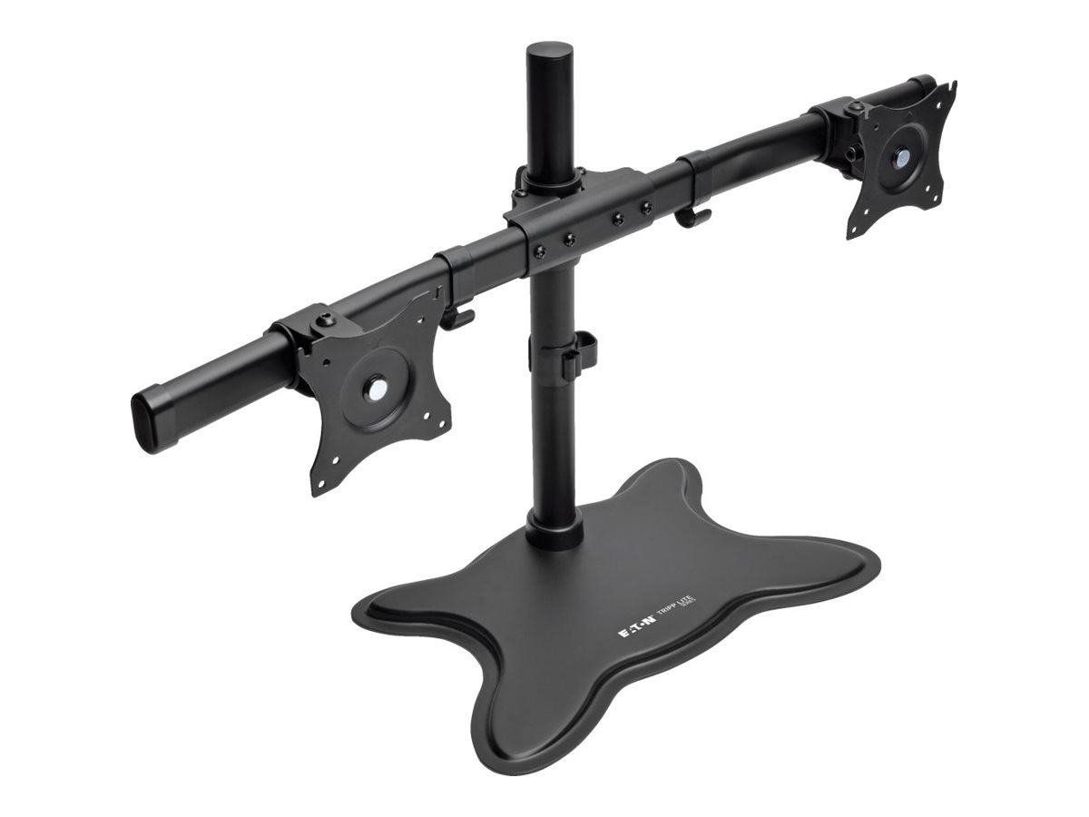 Tripp Lite Dual-Monitor TV Desktop Display Mount Stand Full Motion 13"- 27"