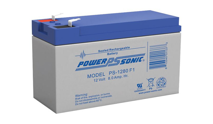 Power-Sonic PS-1280 - UPS battery - lead acid - 8 Ah