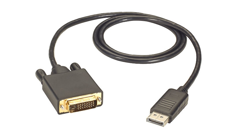 Black Box 3ft Displayport to DVI Single Link Monitor Cable, M/M, 1080P