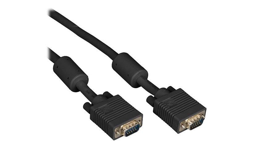 Black Box 75ft Prem Coax VGA Cable, Male/Male, Ferrites, 2048x1536, Black