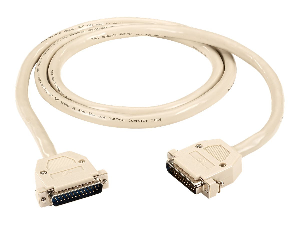 Black Box RS-530 Data Cable serial RS-530 cable - 5 ft - black, beige