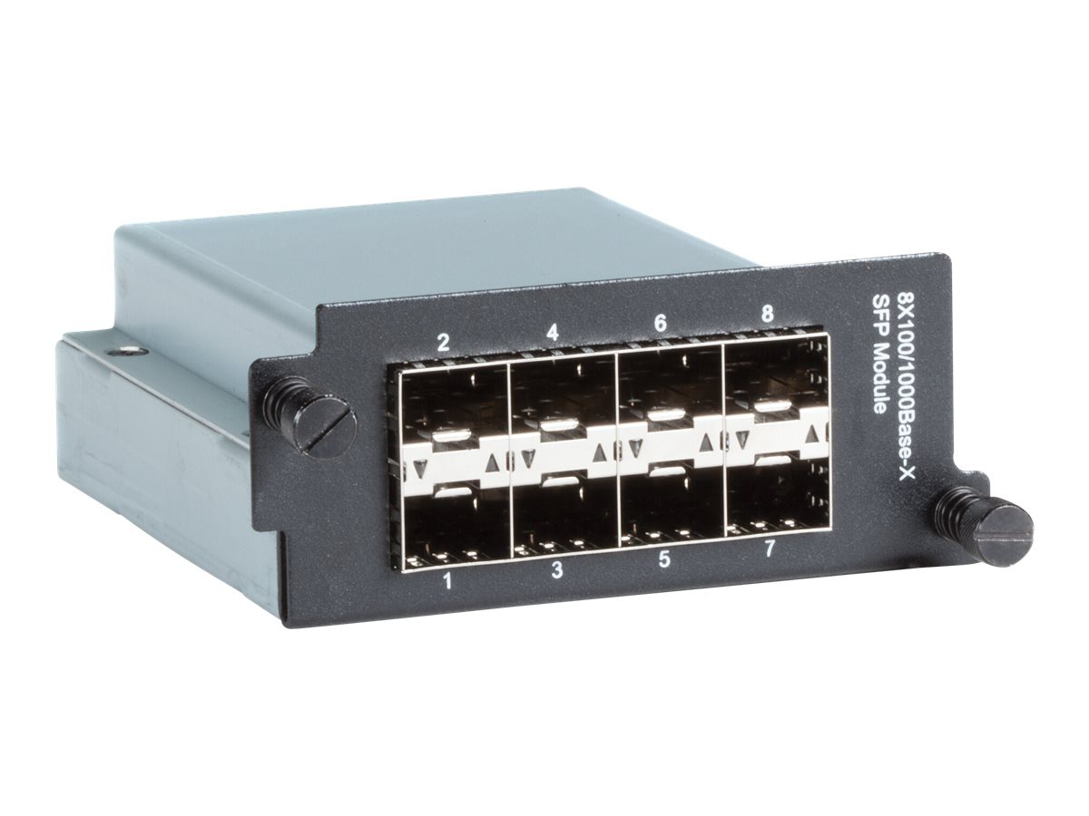 Black Box LE2700 Series Hardened Managed Modular Switch Module - switch - 8