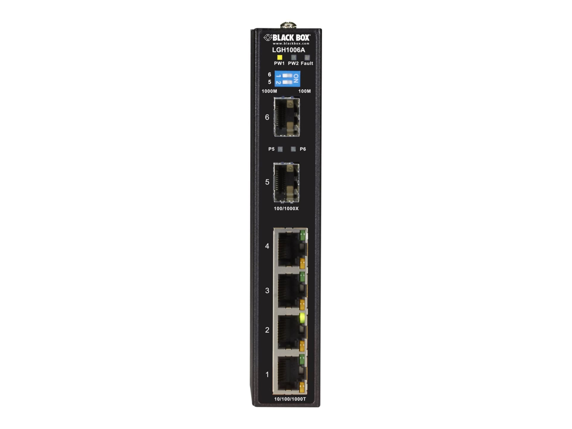 Black Box LGH1000 Series Industrial Ethernet Switch - switch - 4 ports - unmanaged