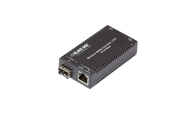 Black Box Miniature Media Converter - fiber media converter - 10Mb LAN, 100