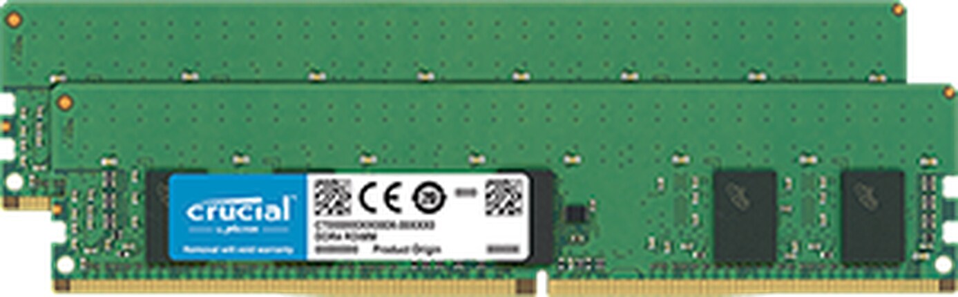 Crucial - DDR4 - 16 GB: 2 x 8 GB - DIMM 288-pin - registered