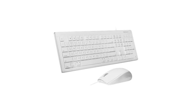 Macally MKEYECOMBO - ensemble clavier et souris - QWERTY