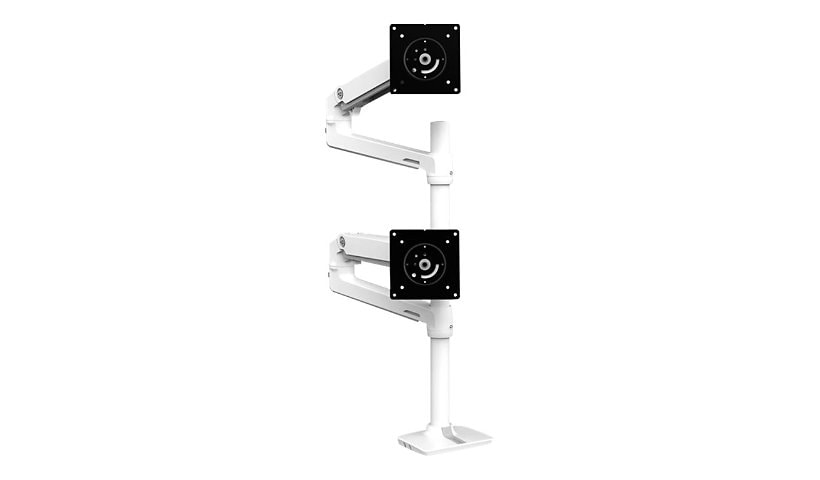 Ergotron LX mounting kit - for 2 LCD displays - white