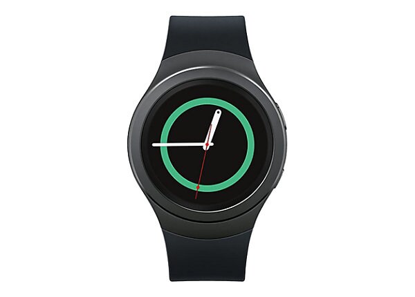 Samsung Gear S2 - dark gray - smart watch with strap - 4 GB - Verizon Wireless