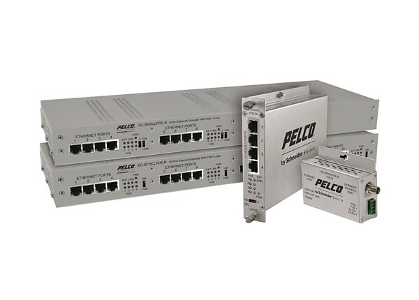 Pelco EthernetConnect EC-3001URPOE-M Remote - network extender - 10Mb LAN, 100Mb LAN