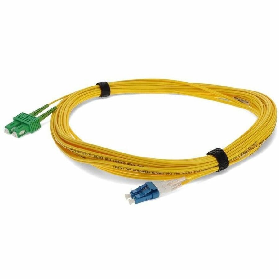 Proline 15m ASC to LC Yellow OS2 Duplex OFNR (Riser-Rated) SMF Fiber Patch Cable