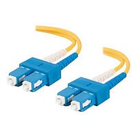 C2G 2m SC-SC 9/125 Duplex Single Mode OS2 Fiber Cable - Plenum CMP-Rated -
