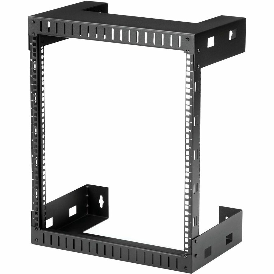 StarTech.com 2-Post 12U Heavy-Duty Wall-Mount Network Rack, 19" Open Frame