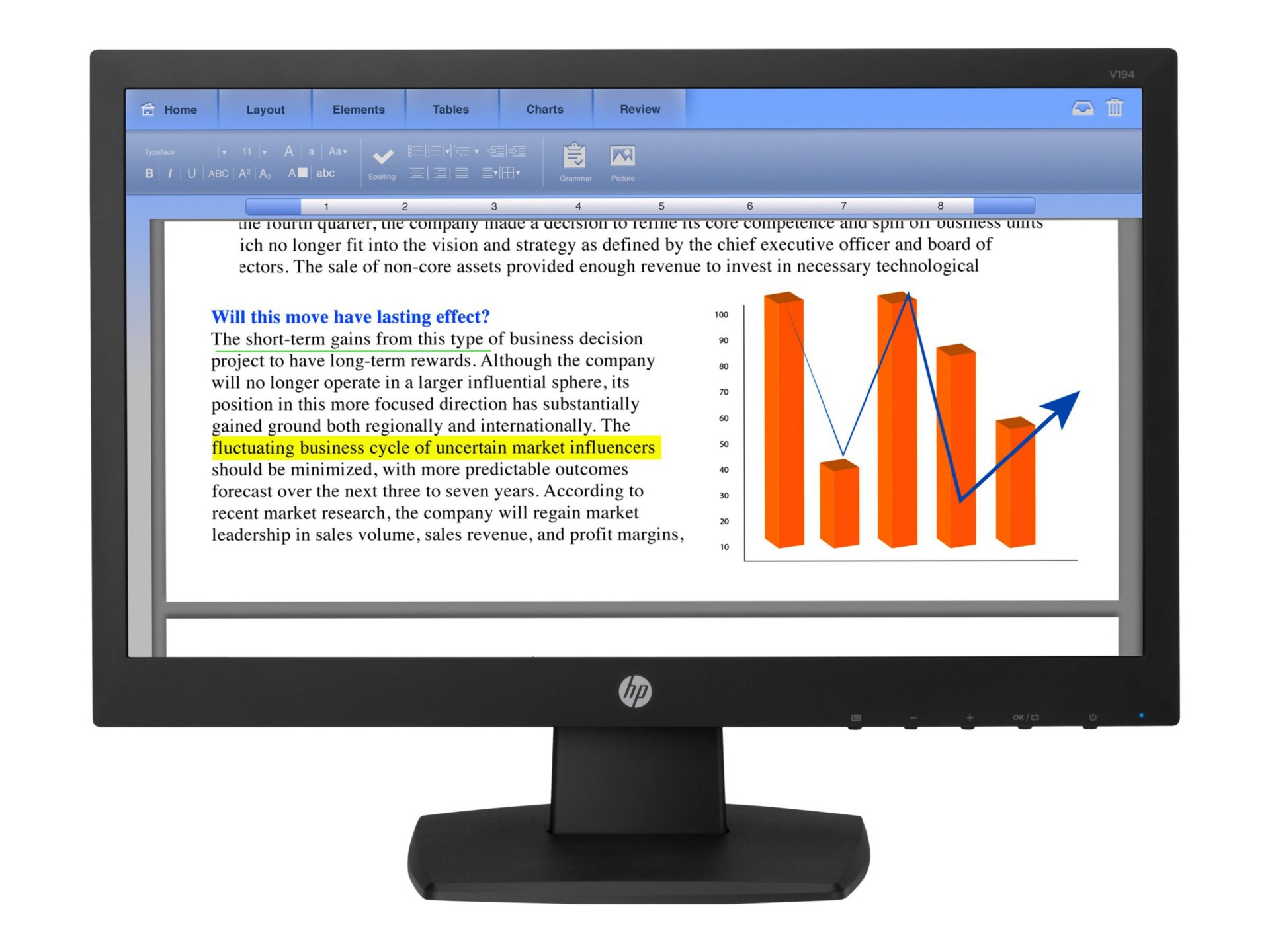 HP V194 - LED monitor - 18.5" - Smart Buy