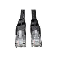 Tripp Lite Cat6 GbE Snagless Molded Patch Cable UTP Black RJ45 M/M 8ft 8'