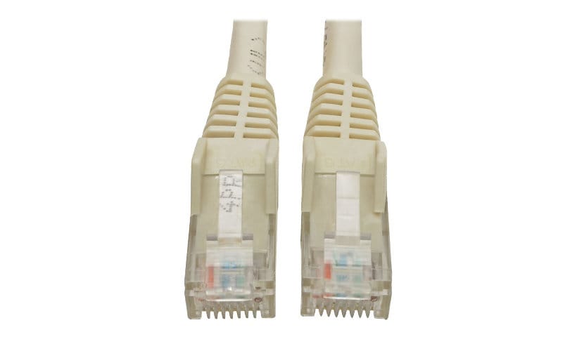 Eaton Tripp Lite Series Cat6 Gigabit Snagless Molded (UTP) Ethernet Cable (RJ45 M/M), PoE, White, 8 ft. (2.43 m) - patch