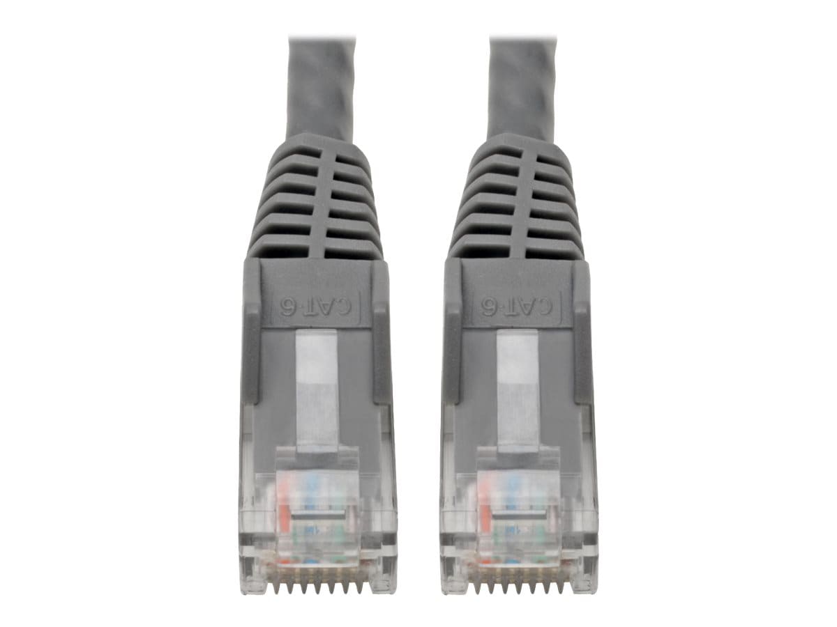 Tripp Lite Cat6 GbE Snagless Molded Patch Cable UTP Gray RJ45 M/M 6in 6"