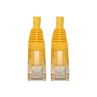 Eaton Tripp Lite Series Cat6 Gigabit Snagless Molded (UTP) Ethernet Cable (RJ45 M/M), PoE, Yellow, 6-in. (15.24 cm) -